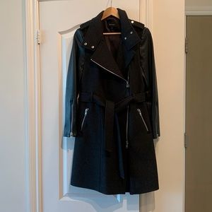 Mackage Dale trench coat, size large.